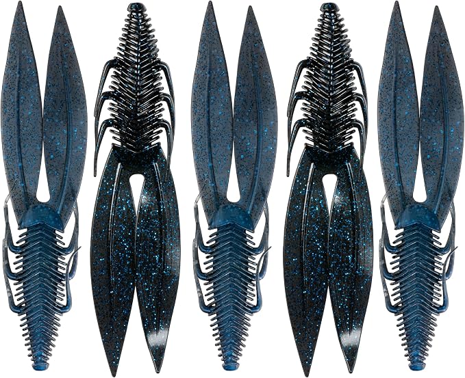 6th Sense – Bodega – Soft Plastic Creature Bait – Bass Fishing – Twin Ridge Tail Action – Multiple Sizes – Made in the USA