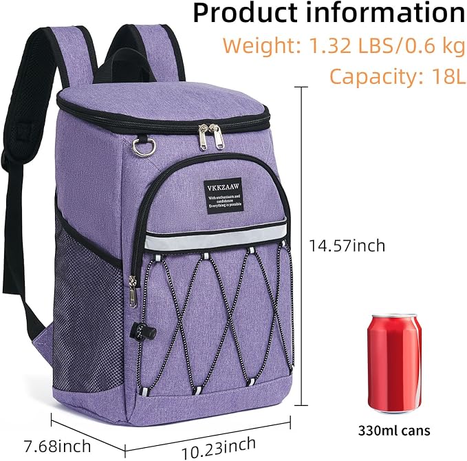 Backpack Cooler Backpack 26 Cans Insulated Leak Proof for Women Men Beach Camping Picnic Fishing Hiking Lunch Backpack Waterproof Cooler