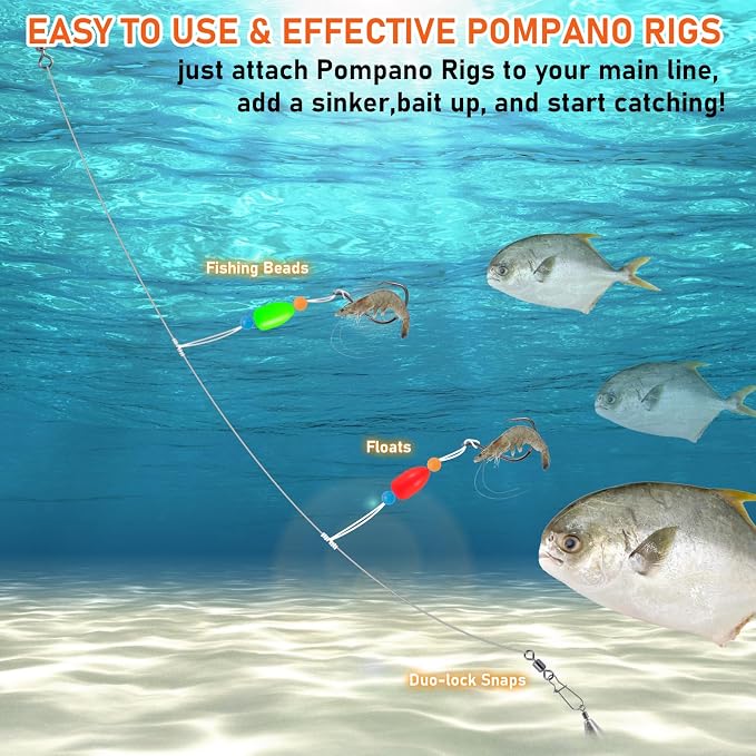 20lb-70lb 100knots Pre-Tied Dropper Loop Fishing Rig, 18" Spacing, 5.5" Loop Size, Ideal for Saltwater & Freshwater Fishing
