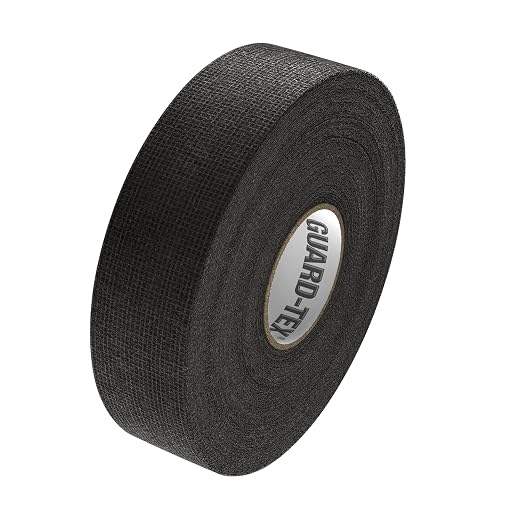 Guard-Tex® Black Finger Tape 1 inch - Self-Adhesive No Residue - 12 Rolls - 90ft Per Roll - 1080ft Total