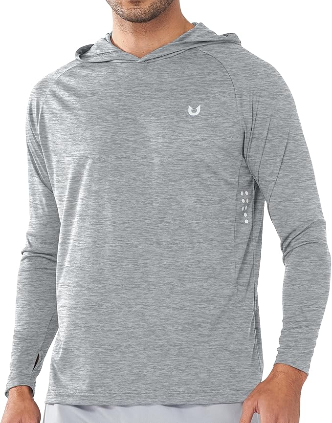 NORTHYARD Men's UPF 50+ Rash Guard Hoodie Long Sleeve Sun Protection Shirt Fishing Swim Beach Hiking Quick Dry Lightweight