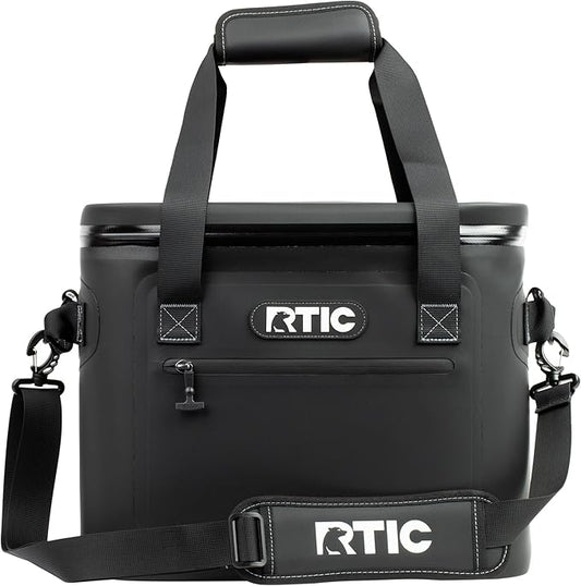 RTIC Ultra-Tough Soft Cooler 30 Can, Insulated Bag Portable Ice Chest Box for Lunch, Beach, Drink, Beverage, Travel, Camping, Picnic, Car, Trips, Floating Cooler Leak-Proof with Zipper