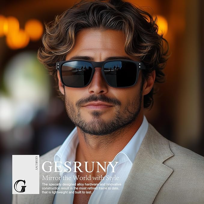 Polarized Sunglasses for Men Women - Classic Sport Sun Glasses for Driving Running Cycling Fishing UV400 Protection