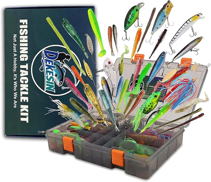 Elite Series Bass Fishing Tackle Kit - Fully Loaded Box, No Junk Fillers - Durable Lightweight Portable Pro Gear for Youth, Teens, Beginners & Kayak - Premium Gift for All Levels