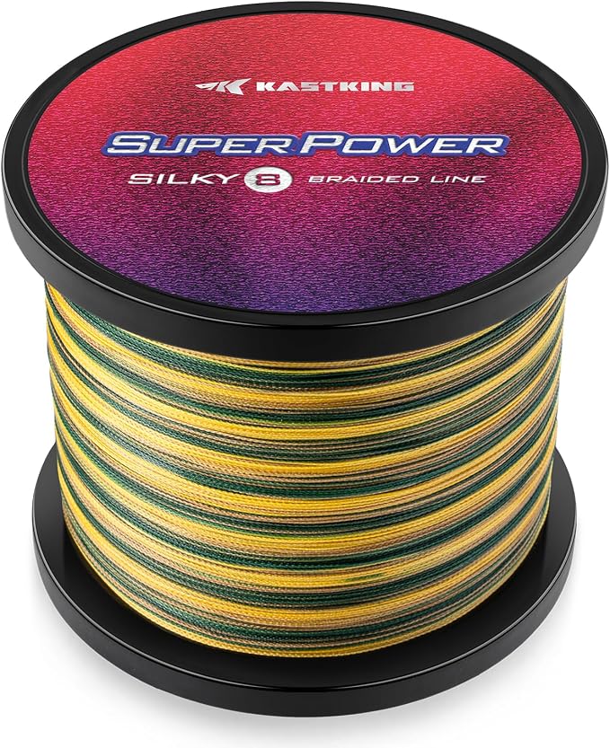 KastKing SuperPower Braided Fishing Line - Abrasion Resistant Braided Lines – Incredible Superline – Zero Stretch – Smaller Diameter – A Must-Have!