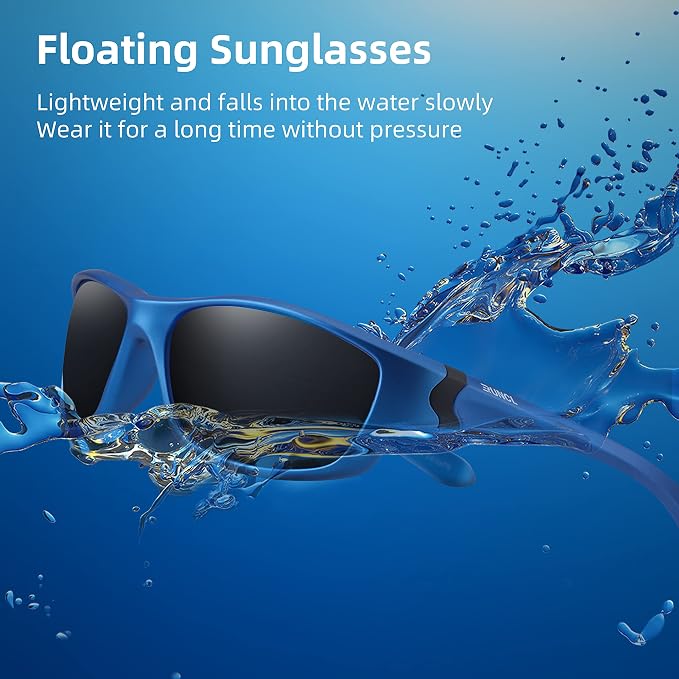 RUNCL Polarized Sports Sunglasses Billy, Fishing Sunglasses UV400 - Ultralight Floating TAC Lens, Anti-seawater Coating