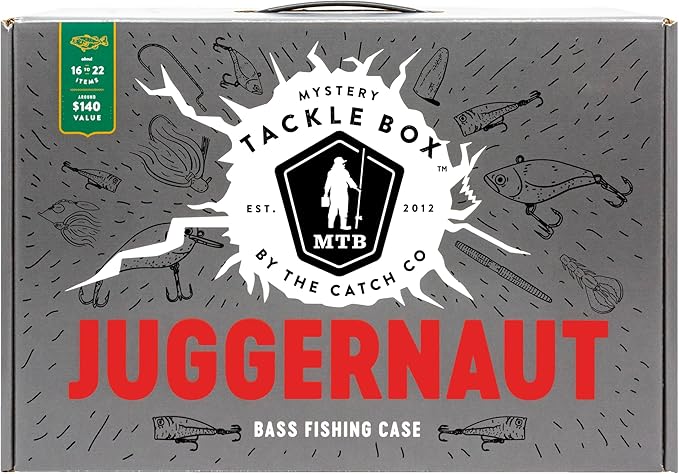 Catch Co Mystery Tackle Box Freshwater Largemouth and Smallmouth Bass Lures Fishing Kit
