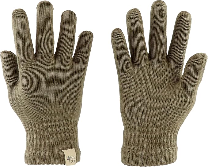 Merino Wool Glove Liner - Warm Base Layer - Ski Liner Glove - 3 Season Wear - Multiple Colors and Sizes