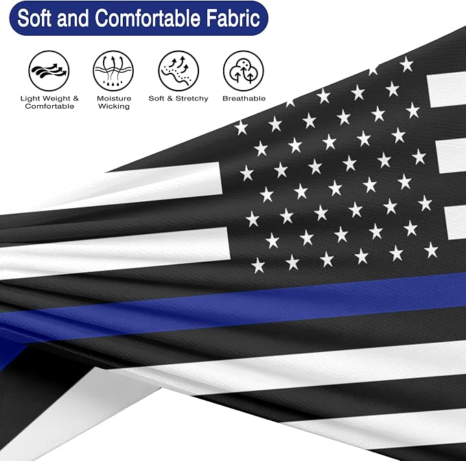 Flag Headbands for Men Women, Moisture Wicking Sweatband Breathable Sports Headwrap, Non-Slip Stretchy Fitness Hair Band