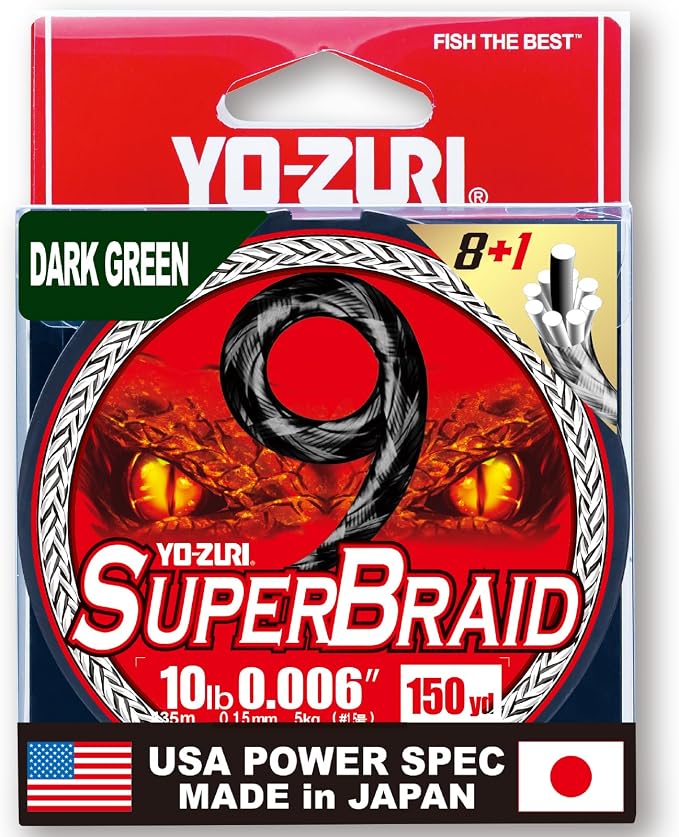 YO-Zuri SUPERBRAID 9 - Floating Braided Fishing LINE