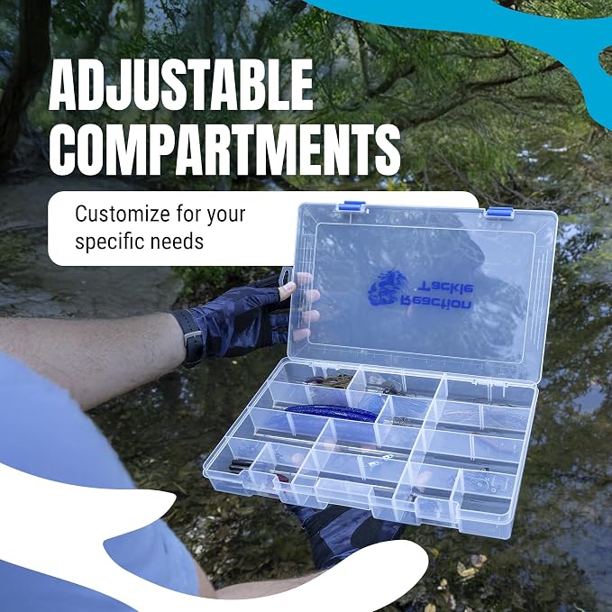 Reaction Tackle Tackle Box Trays, Utility Storage Boxes for Fishing Tackle, Lures, Hooks & Baits – Fits Tackle Bags and Tackle Boxes