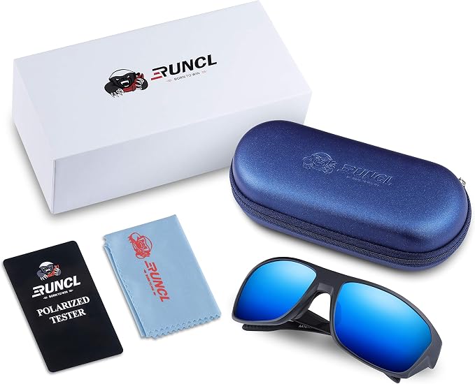 RUNCL Polarized Sports Sunglasses Billy, Fishing Sunglasses UV400 - Ultralight Floating TAC Lens, Anti-seawater Coating