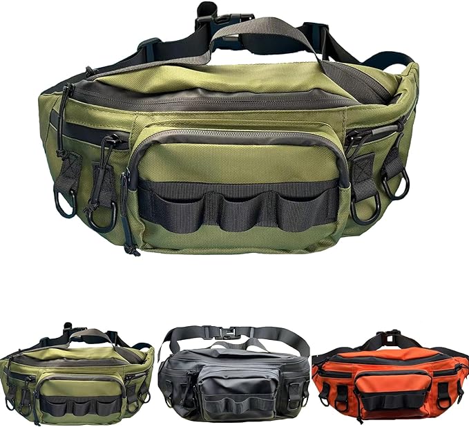 Fishing Fanny Pack for Men -Fishing Fanny Pack-Lightweight and Fishing Sling Pack