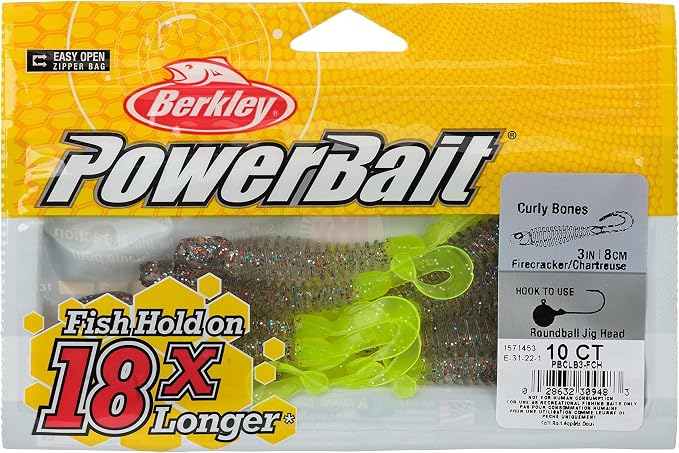Berkley PowerBait Curly Bones Fishing Soft Bait