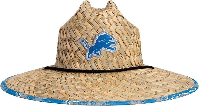 FOCO Men's NCAA College Team Logo Floral Straw Sun Hat