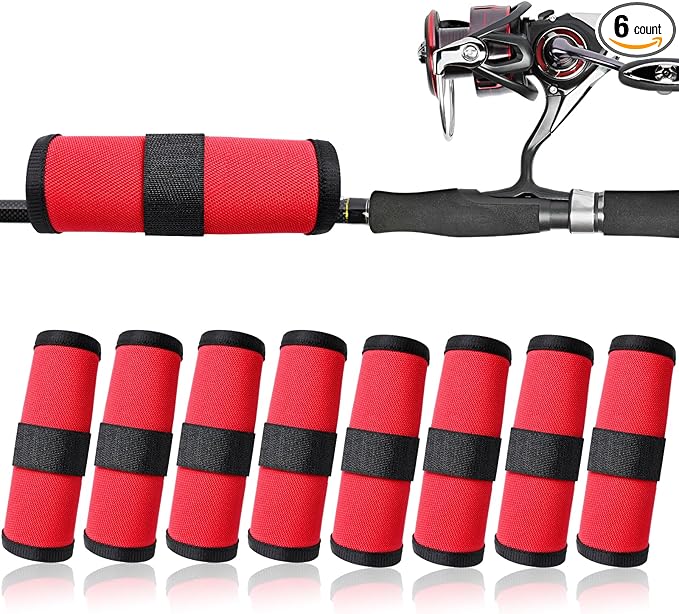 8 Pack Fishing Lure Covers，Lure Wraps for Fishing Rod，Fishing Hook Bait Covers