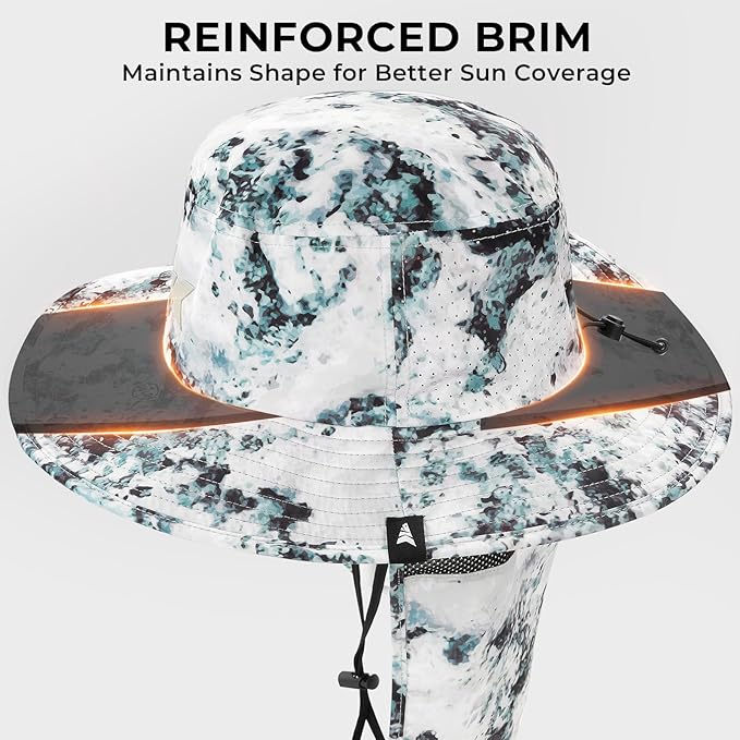 KastKing Sol Armis UPF 50 Boonie Hat - Sun Protection Hat, Fishing Hat, Beach & Hiking Hat, Paddling