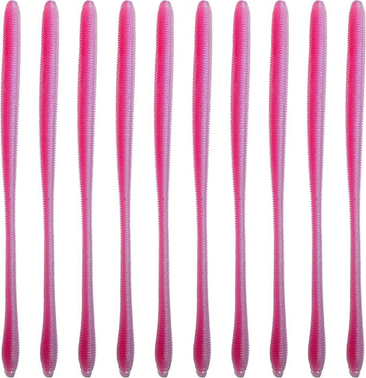 6th Sense – Bounce Worm Bass Fishing Lure Soft Plastic Worm for Wacky Neko Drop Shot Texas Rig