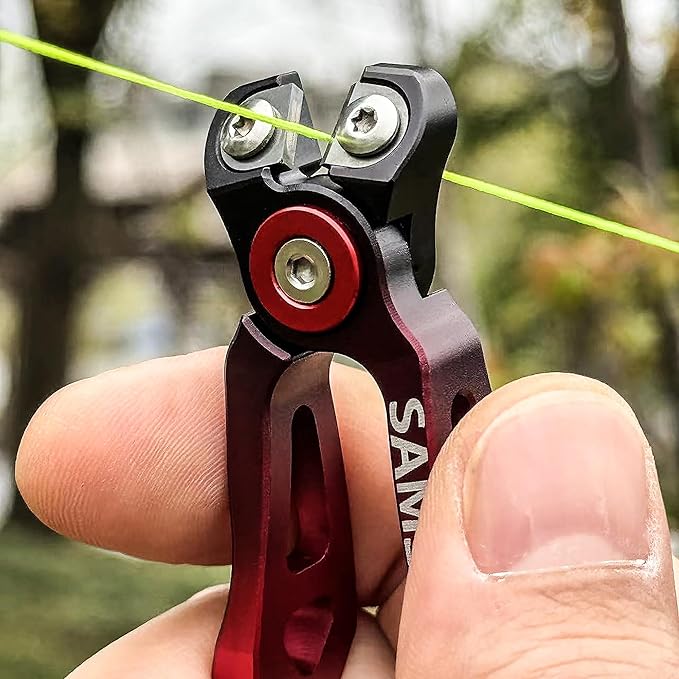 SAMSFX MINI Fishing Line Cutters with Retractors, Braid Scissors,Tungsten Line Cutter that Cut Braid, Mono and Fluoro Lines Clean & Smooth Fly Fishing Equipment