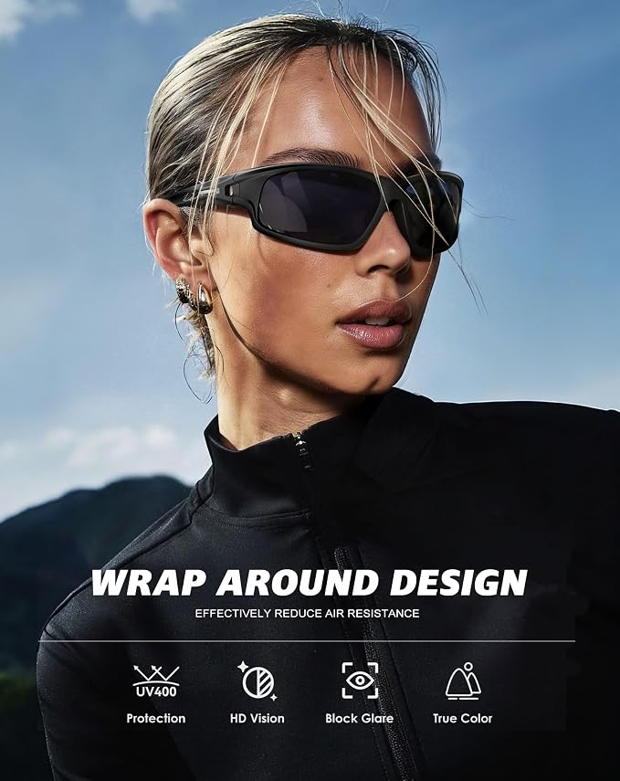 KALIYADI 4 Pack Polarized Sunglasses-Men Sports Sun-glasses: Mens Sunglasses UV Protection for Fishing Driving Cycling