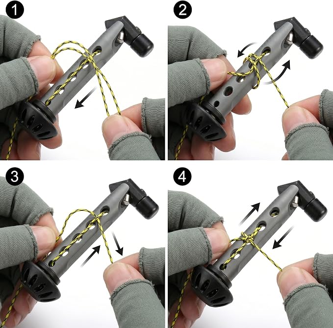 Fly Roost Upgraded Magnetic Fly Threader & Knot Tying Tool with 10 Hooks 2 Lines, Easy Tippet Threading Gear for Small Flies Sizes 6-24, Fly Fishing Accessories for Bad Eyesight & Cold Hands