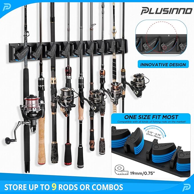 PLUSINNO Fishing Gear,Full Fishing Pole kit Include Fishing Rod and Reel Combo, Tackle Box with Fishing Lures, Fishing Accessories, Fishing Pliers,Fishing Gifts for Men with Fishing Tool Kit