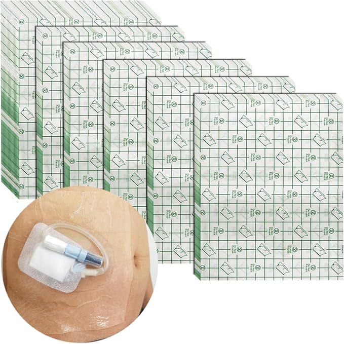 Shower Protector | 10x12 Inch Dialysis Catheter Shower Cover | Large Waterproof Picc Line Chemo Chest Port Wounds Dressing Shields Water Barrier Bandage (Pack of 25)