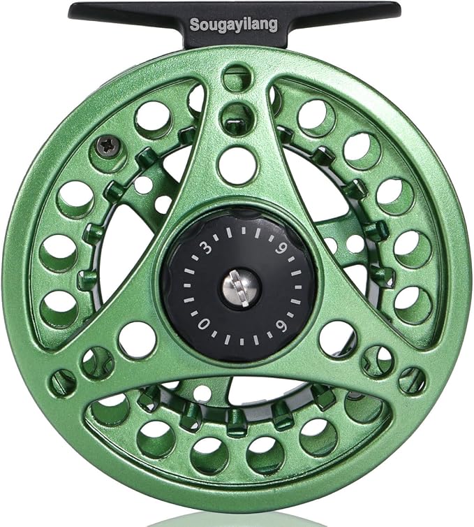 Sougayilang Fly Fishing Reel, Die Cast Aluminum Fly Reel, 5/6, 7/8, Weight Saltwater Fly Reels, 5/6, 7/8, Weight Saltwater Fly Reels