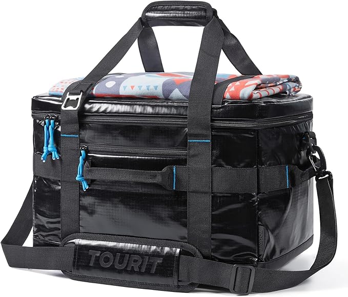 TOURIT Soft Sided Cooler Bag Insulated 30/48/60 Cans, Large Collapsible & Leakproof Ice Chest for Picnic, Beach, Camping, Travel, Sports Fan Coolers