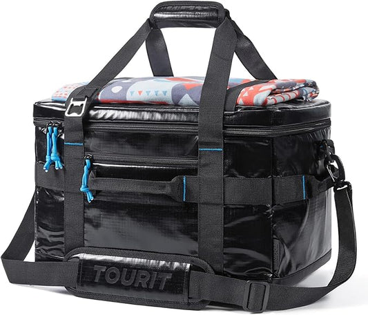 TOURIT Soft Sided Cooler Bag Insulated 30/48/60 Cans, Large Collapsible & Leakproof Ice Chest for Picnic, Beach, Camping, Travel, Sports Fan Coolers