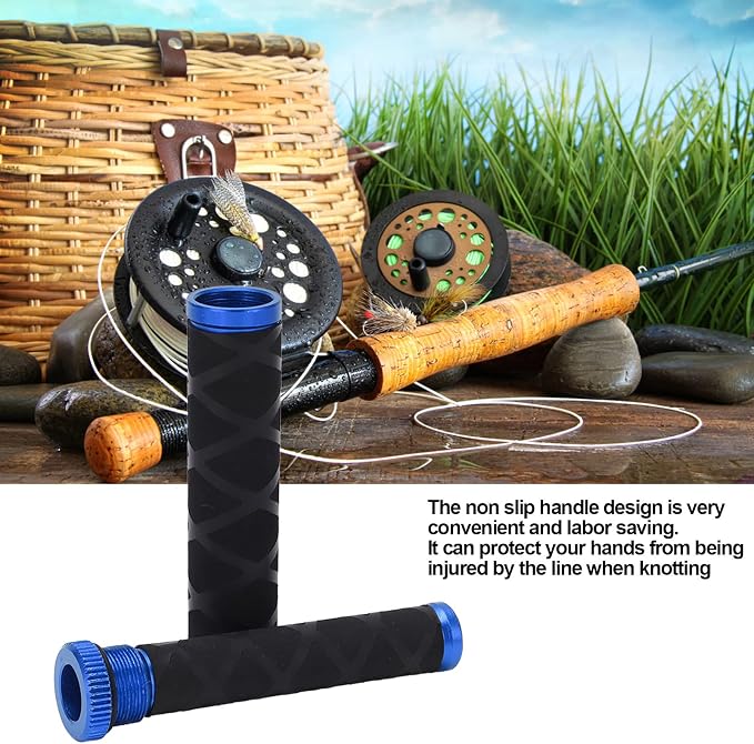 Fishing Knot Tying Tool, Fishing Line Dragger, Fishing Line Knotting Device, Assist Device Dragger for Freshwater and Saltwater Bobbin Knotter Spooling Pulling Rod Pull Drag Tools