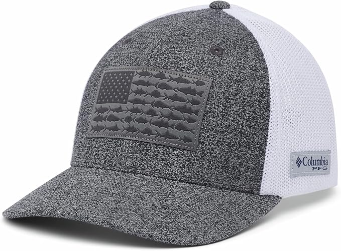 Columbia Unisex Adult PFG Logo Mesh Ball Cap