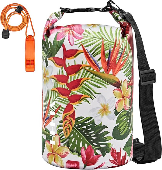 HEETA Waterproof Dry Bag for Women Men, 5L/10L/20L/30L/40L Roll Top Lightweight Dry Storage Bag Backpack with Emergency Whistle for Travel, Kayaking, Boating, Camping, Beach, Cruise Ship Essentials