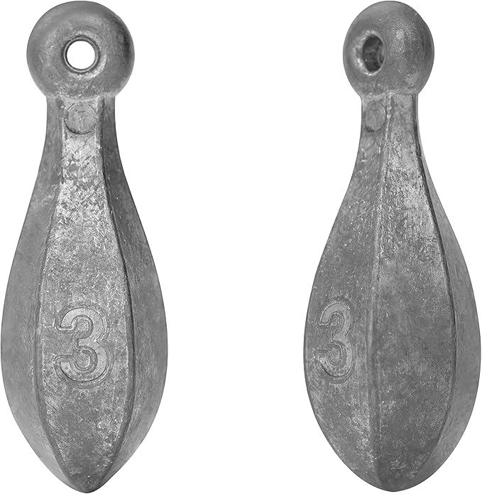 BLUEWING Bank Sinker 1LB/2LB/3LB/5LB/6LB Box Fishing Weights Saltwater Bullet Lead 1oz,2oz,3oz,5oz,8oz,10oz,12oz,16oz,32oz
