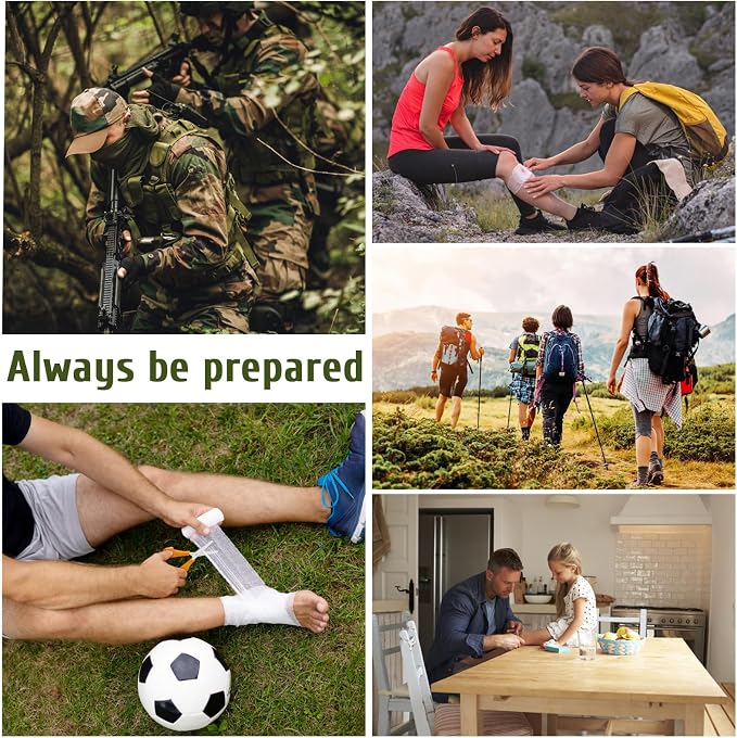 ABPIR 170 PCS Survival Kits, Survival First Aid Kit with Essential Survival Gear Emergency Medical Supplies for Hiking Camping Backpacking Outdoor Adventure, Gifts for Him Dad Men Christmas