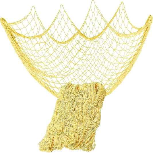 79 x 59 inch Nature Fish Net Wall Decoration with Shells, Ocean Themed Wall Hangings Fishing Net for Beach Party,Wedding,Photographing Decoration