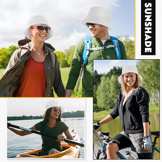 Haysandy Bulk Bucket Hats for Summer Camps Sun Protection Quick Dry Fishing Hats for Teams and Group Events