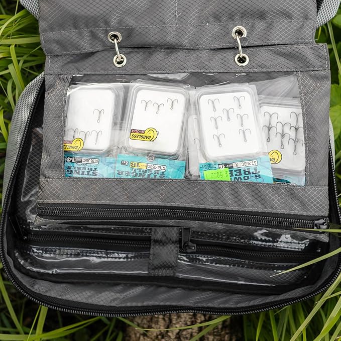 Fishing Tackle Binder Bag Lure Bait Organized Storage Binder Case(Blue)