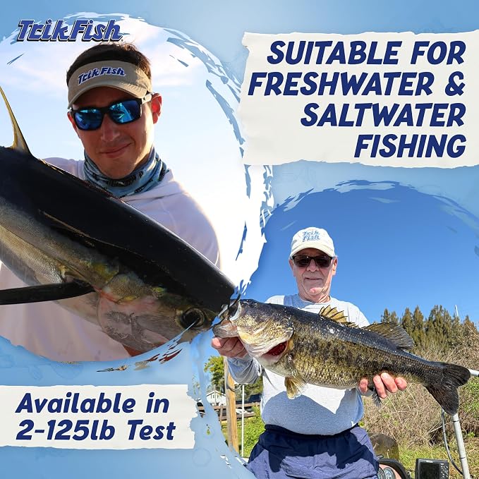 TrikFish Fluorocarbon Fishing Line – Fluoro Fishing Line for Freshwater & Saltwater Fishing – Ultra Strong, Virtually Invisible Underwater, and Smooth Casting – Premium Clear Fishing Line