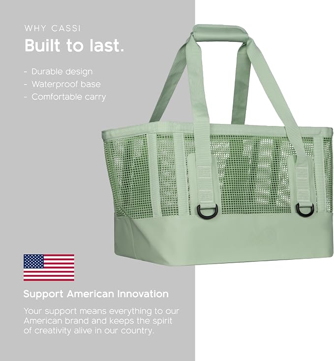 MISSION Boat Gear CASSI Heavy-Duty Outdoor Tote and Waterproof Marine-Grade Mesh Boat Bags