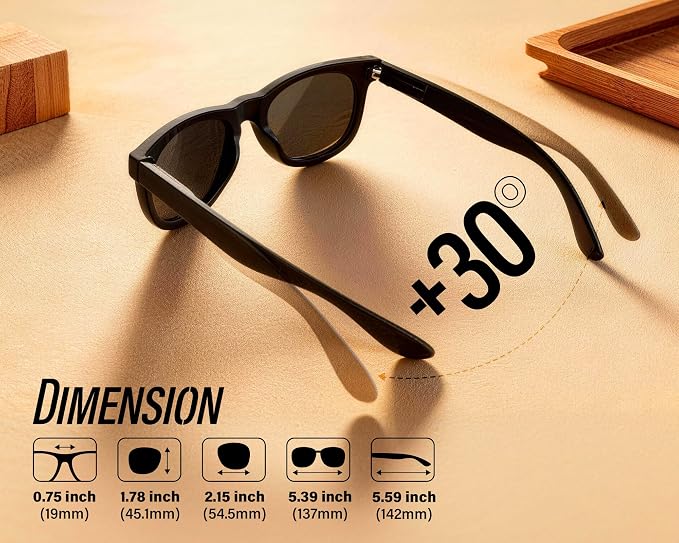 Polarized Sunglasses for Men & Women, Lightweight Driving Sunglasses for Fishing, Golf, Sports, UV400 Protection
