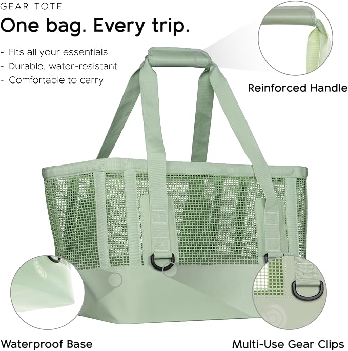 MISSION Boat Gear CASSI Heavy-Duty Outdoor Tote and Waterproof Marine-Grade Mesh Boat Bags