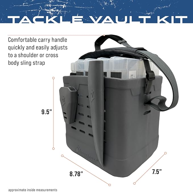 FROGG TOGGS EVA Tackle Vault, Lightweight, Customizable Fishing Tackle Bag