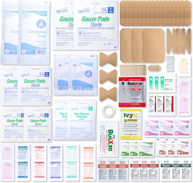 Waterproof First Aid Kit 93 Piece By MFASCO Flambeau Case