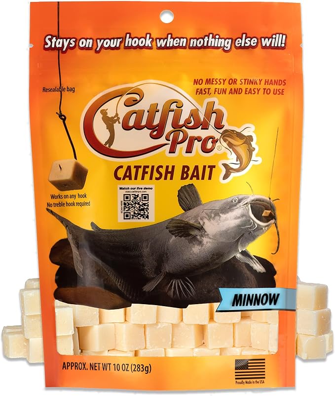 Catfish Pro Catfish Bait - 10oz Bag with 80pcs | Irresistible Scent for Catfish | Mess-Free, Stays On Your Hook When Nothing Else Will | Great for Rod, Reel, Trotline, Jugs & Yoyos Fishing