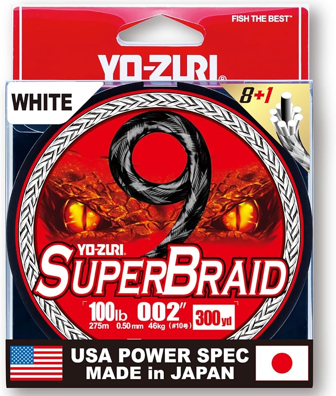 YO-Zuri SUPERBRAID 9 - Floating Braided Fishing LINE