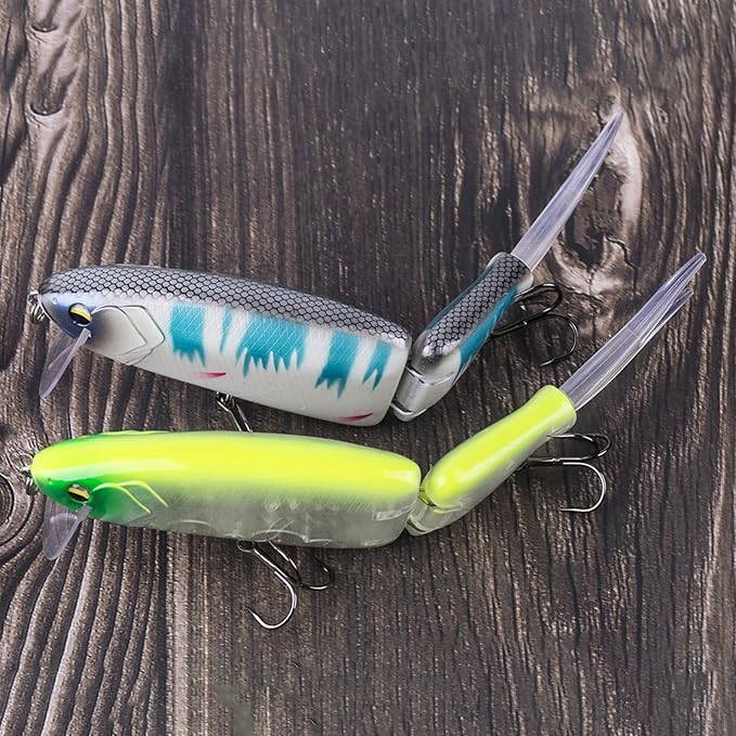 Glide Bait, Slow Sinking Swimbait, Topwater Hard Lures for Bass Catfish,Pike Perch, Freshwater or Saltwater