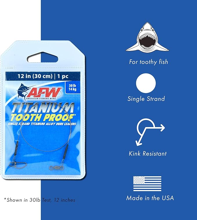 American Fishing Wire Titanium Single Strand Leader