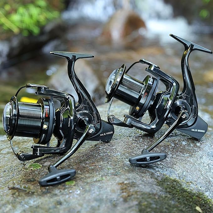 Sougayilang Saltwater Spinning Reel – Up to 38LBs Max Drag Big Game Fishing Reel, Graphite Frame Surf Fishing Reels, 4.6:1 Gear Ratio Heavy Long Casting Inshore Offshore Saltwater Reel