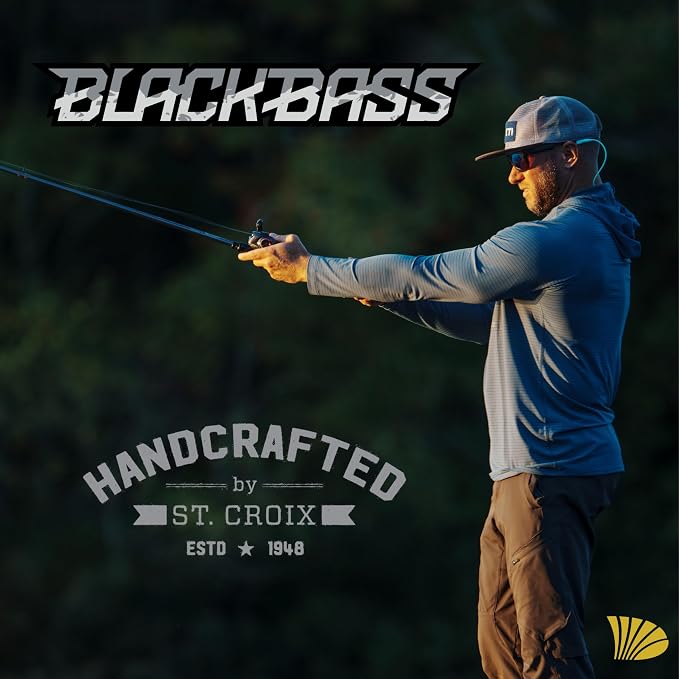 St. Croix Rods Black Bass Casting Rod, RIC, Premium Quality, Durably Sensitive, High Performing Casting Rod